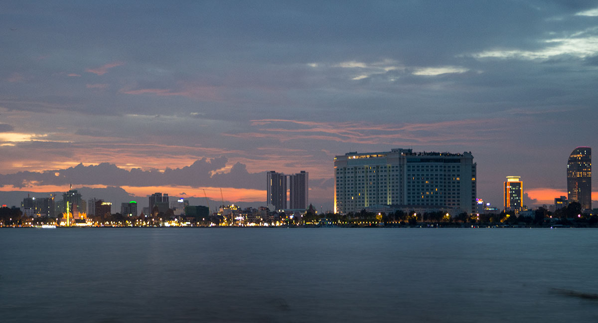 Flotation view of Phnom Penh